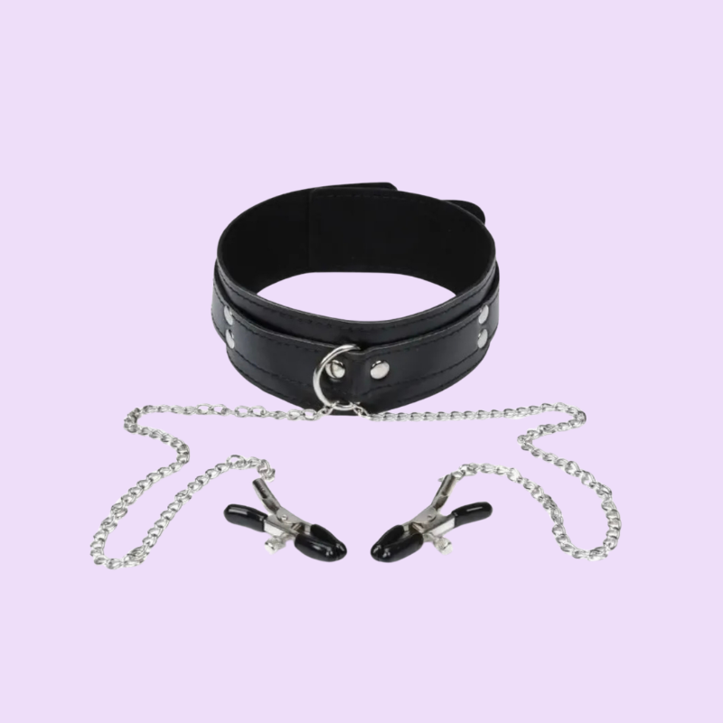 Collar y pinzas pezones